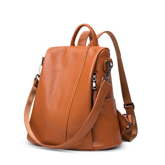 Fashion Backpack Genuine Leather Women