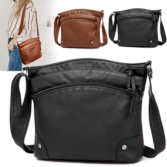 Ladies Handbag Totes Bag Women Cross Body Medium Shoulder Bag Soft PU Leather