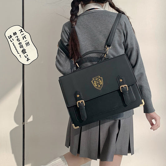 Uniform College Style One-shoulder Crossbody Portable Uniform Bag